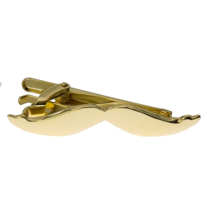 Spinka do krawata złota barber / wąs 5,3cm