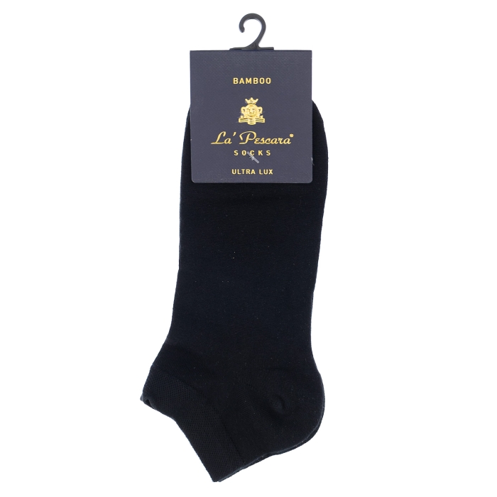 Skarpety La Pescara stopki czarne bambus PREMIUM COLLECTION