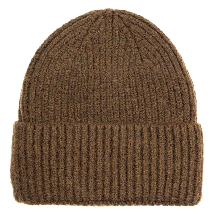 Czapka zimowa beanie brązowa EM