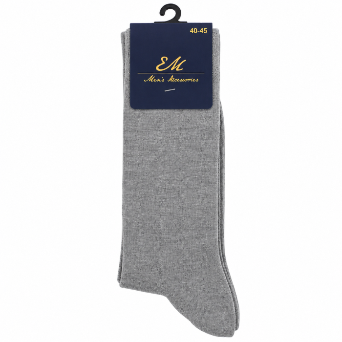 Skarpety garniturowe szare | EM PREMIUM