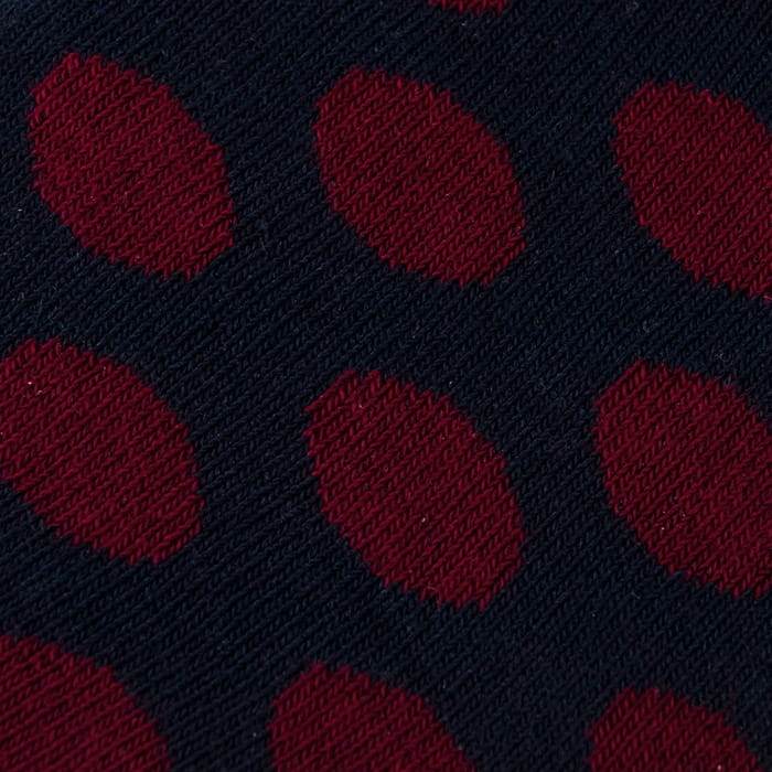 EM Men's Accessories bawełniane skarpety czarne grochy.jpg