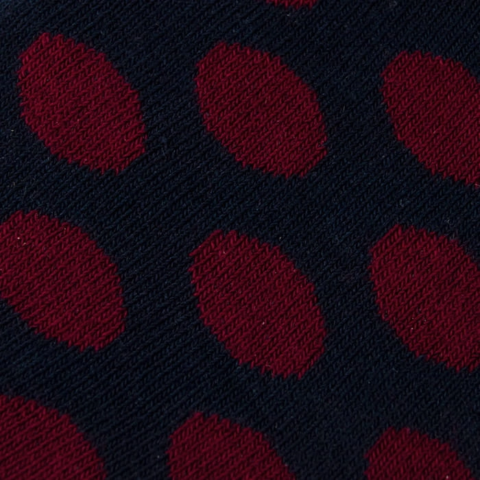 EM Men's Accessories bawełniane skarpety czarne grochy.jpg