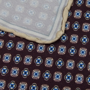 EM Men's Accessories poszetka jedwabna brązowa w kwiatki.jpg