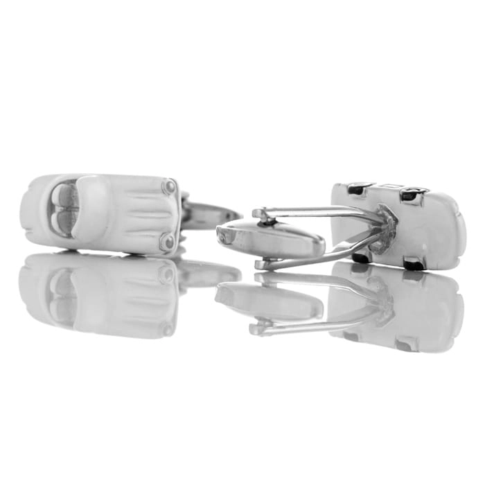 EM Men's Accessories spinki do mankietów w kształcie samochodów białe.jpg
