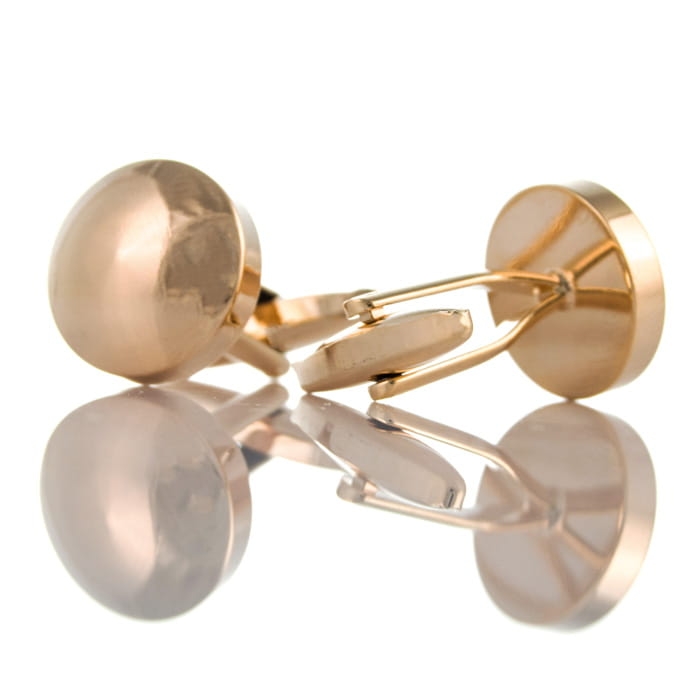 EM Men's Accessories spinki do mankietów okrągłe złote.jpg