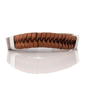 EM Men's Accessories bransoletka skórzana brązowa.jpg