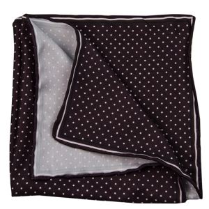 EM Men's Accessories poszetka jedwabna brązowa w kropki.jpg