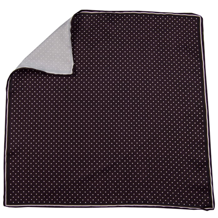 EM Men's Accessories poszetka jedwabna brązowa w kropki.jpg