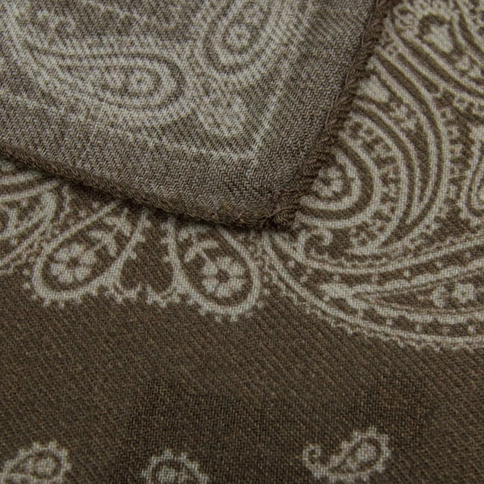 EM MEn's Accessories poszetka wełniana brązowa paisley.jpg