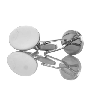 EM Men's Accessories spinki do mankietów owalne srebrne.jpg